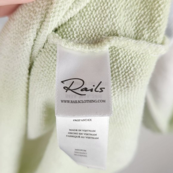 Rails Reeves Blue Mint Dip Dye Ombre Sweatshirt sz M - Picture 8 of 10